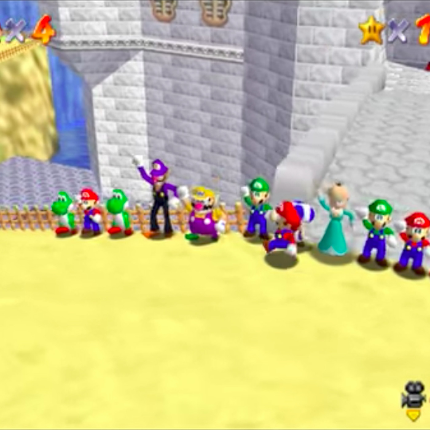 different characters super mario 64 online